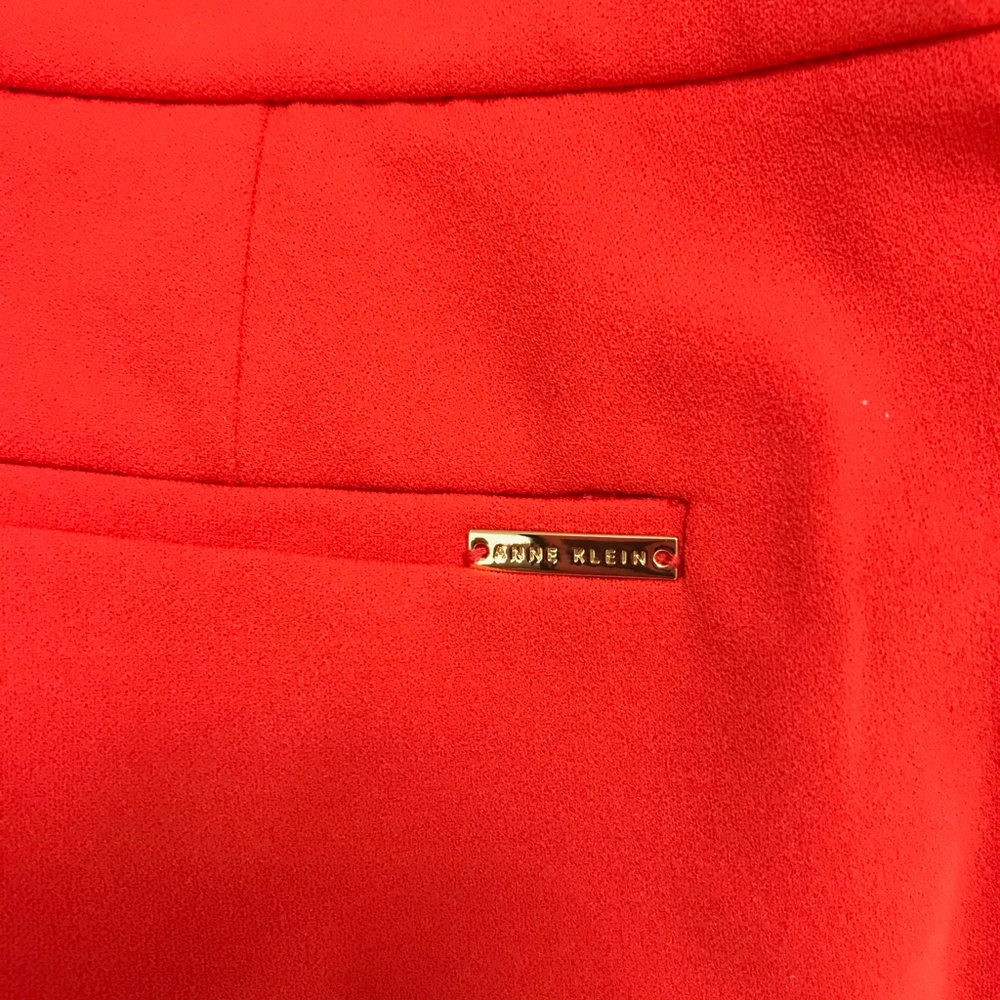Anne Klein Poppy Red Pants - Picture 5 of 8